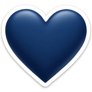 navy blue heart sticker