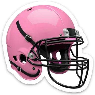 Pink football helmet sticker
