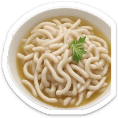 cold white bean-soup thin noodles sticker