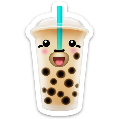 Bubble tea sticker