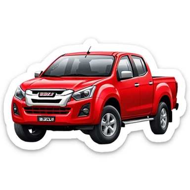 Isuzu D-MAX - Isuzu (Model Year: 2024) (Iconic colour: Red) sticker
