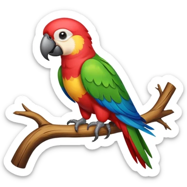 Perroquet de face sticker