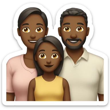 Family of 3 sticker