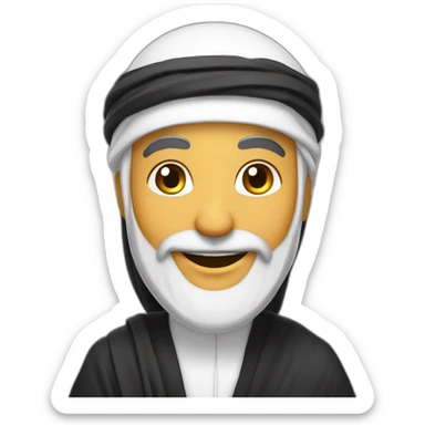 a happy sheikh that is talking sticker