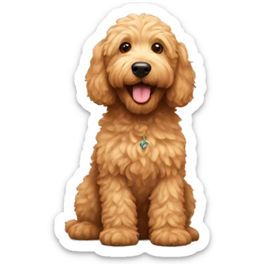 Golden doodle sticker