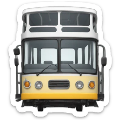 trolleybus sliced in half sticker