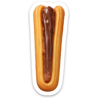 Churro with chocolate  sticker