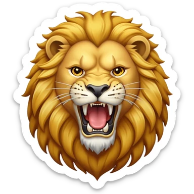 roaring lion sticker