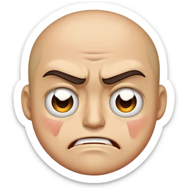 Sad happy angry disgusted  sticker