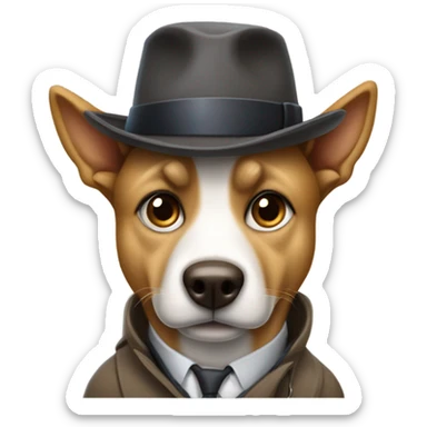 Detective dog sticker