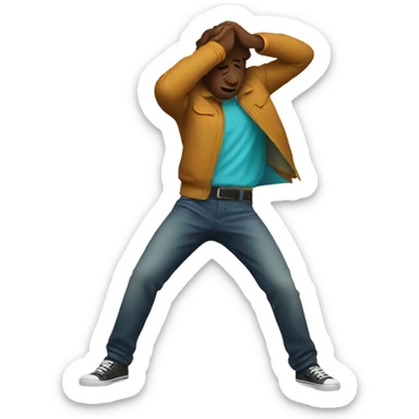 Dab emoji sticker
