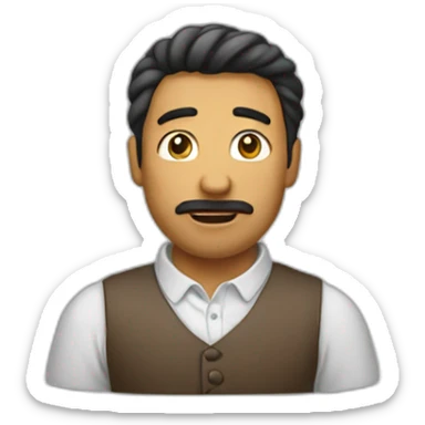 Hombre callando  sticker