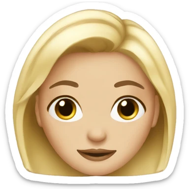 Blonde girl spa sticker