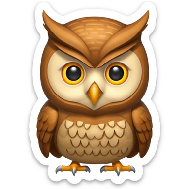 code writing owl sticker