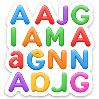 the word 'Gitan' in a playful, colorful emoji style, each letter with a different color and a fun, bouncy look sticker