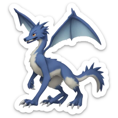 Lombax-Sergal-Vernid-Fakemon full body sticker