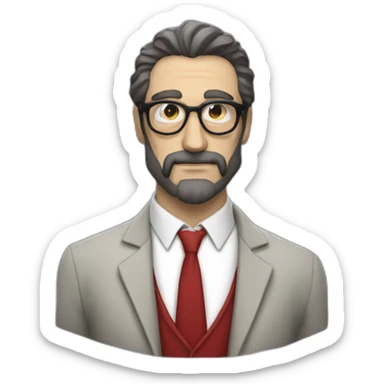 El profesor Casa de Papel sticker