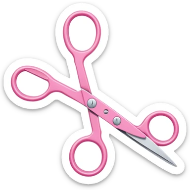 Una Tijera para costura Rosa y bonita  sticker