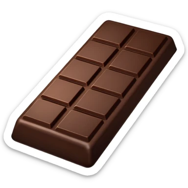 dark chocolate sticker