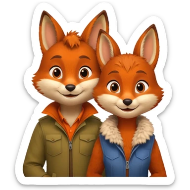 Nick and Judy sticker