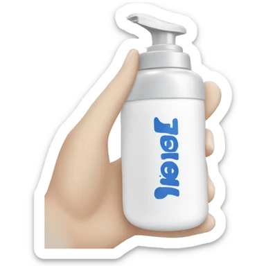 cerave washing foam bottle sticker