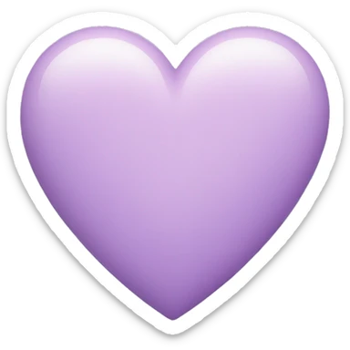 pastel purple heart sticker