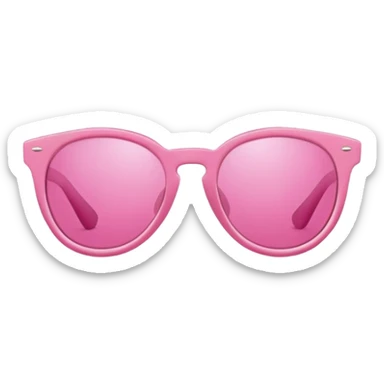 pink sunglasses, fashionable pink frame sunglasses with pink lenses sticker