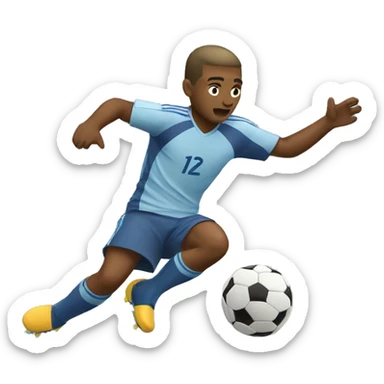 sliding tackle soccer sticker