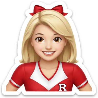 Rutgers Cheerleader sticker