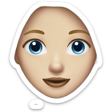 blond blue-eyes- eat chocolate sticker