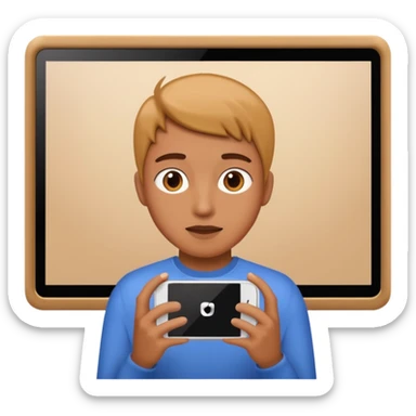 watch video on large screen sticker