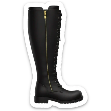 Black knee high boots sticker