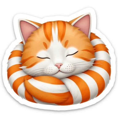 Cat sleeping sticker