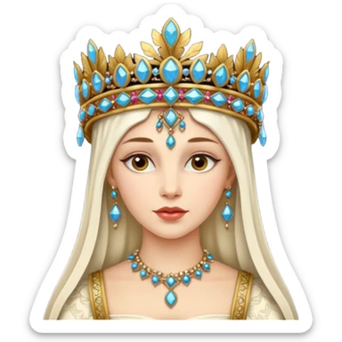  portrait of a Renaissance woman sticker