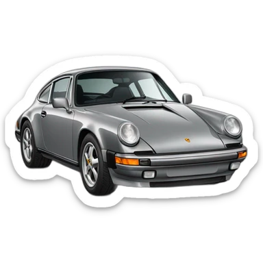 porsch 911 grey carrera sticker