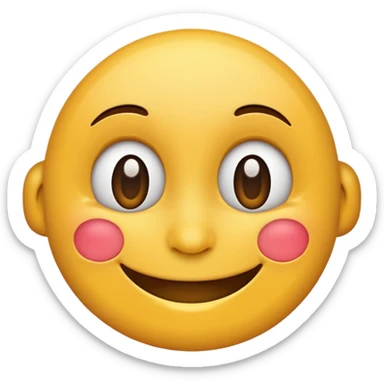 smiling face thank you sticker