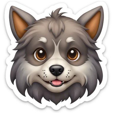 Un chien qui ressemble à un monstre  sticker