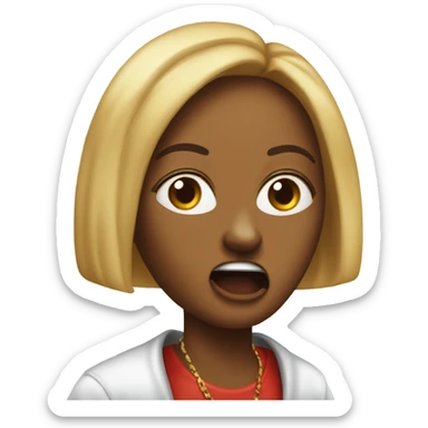 Karen yelling at snoop dog white he’s puffing sticker