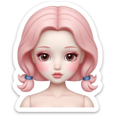 doll blush sticker
