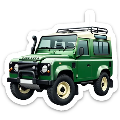 Land Rover Defender - Land Rover (Model Year: 2022) (Iconic colour: Green) sticker