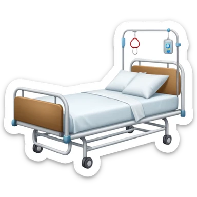 A hospital bed sticker