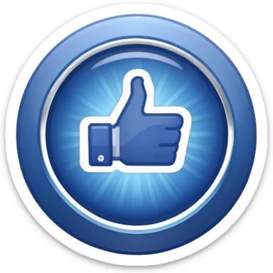 représente le célèbre badge de certification Facebook (blue check " ou "pastille bleue) sticker