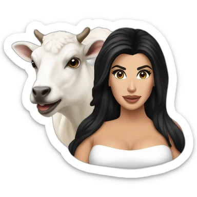 Kardashian et une chèvre sticker