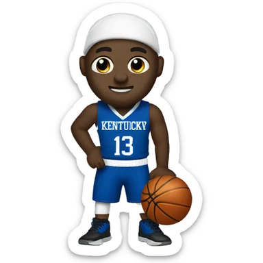 Kentucky basketball sticker
