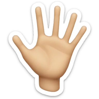 messed up hand sticker