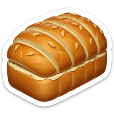 bread loaf taking a nap sticker