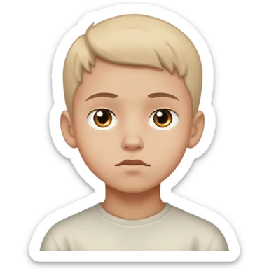 haunting gaze of the boy sticker