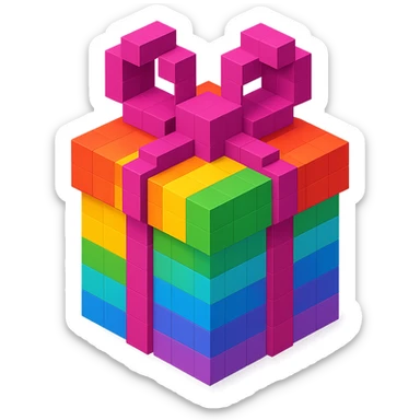 Rainbow gift sticker