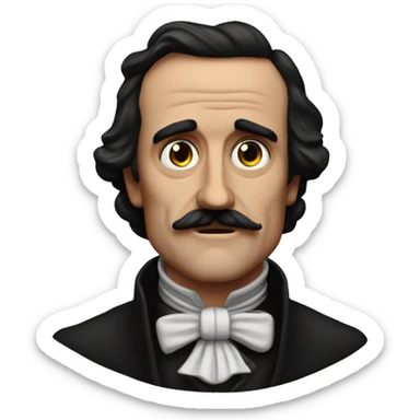 Edgard allan poe sticker