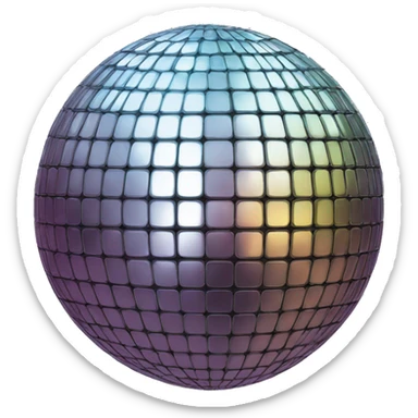 Disco ball sticker